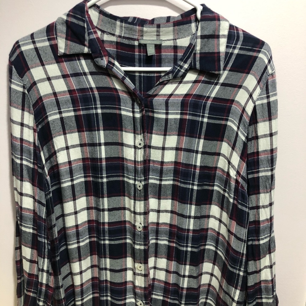 Red white and blue flannel